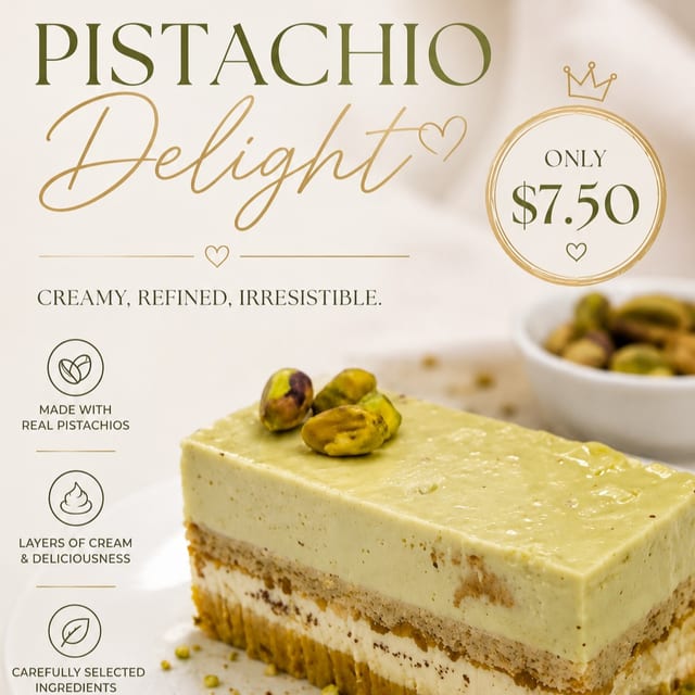 Pistacchio cake.